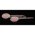 Moda strass colorido novo design barrettes de cristal